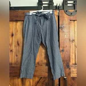 Banana Republic Avery Navy Ankle Pant with Belt